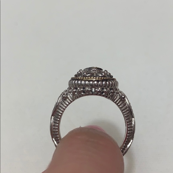 Real Vintage Style Ring- REAL GOLD AND DIAMONDS - Picture 5 of 10